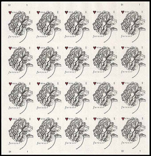 2015 Vintage Rose Wedding Forever Stamps