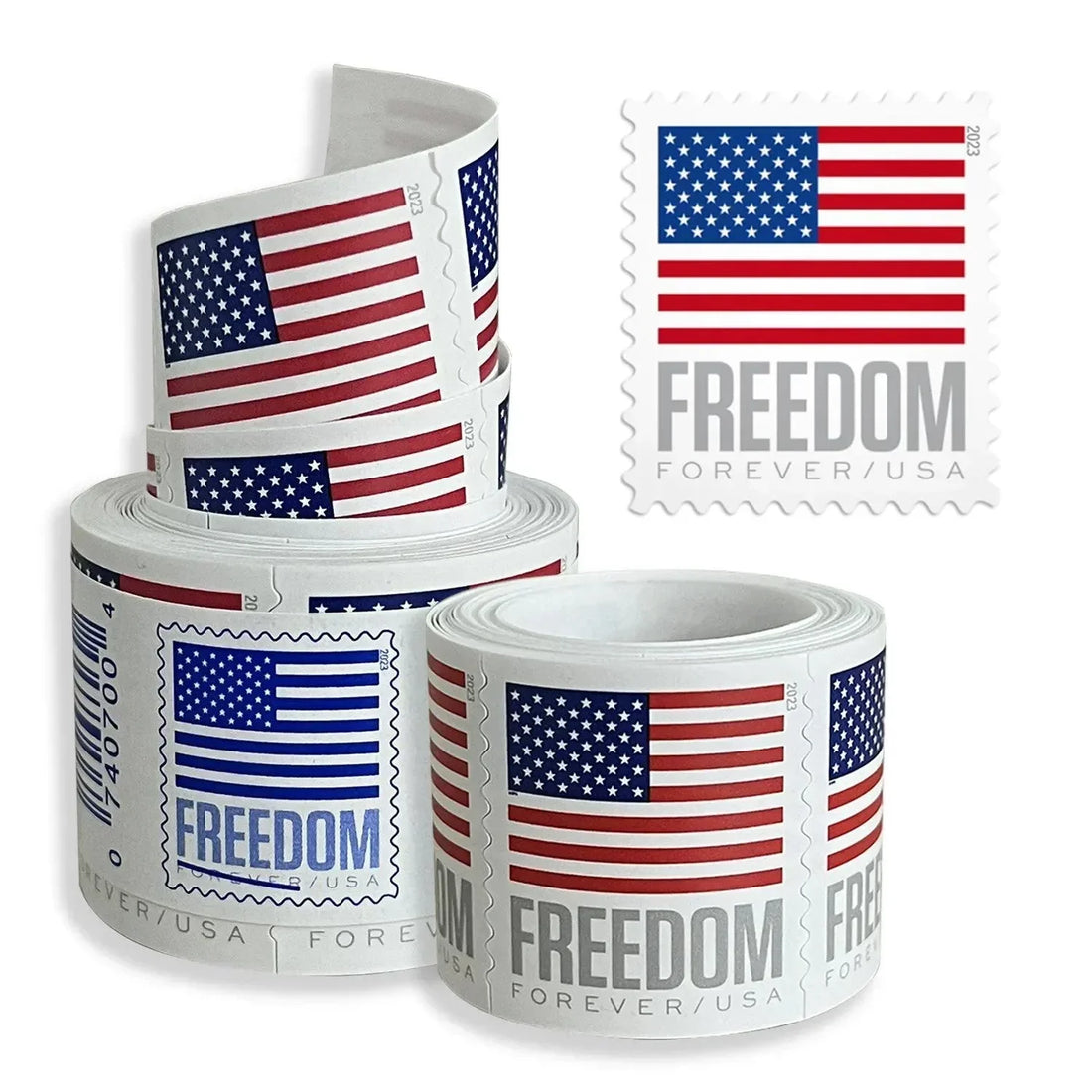 2023 U.S. Flag Forever Stamps - 100 Pcs Coil Roll (Self-Adhesive) Regular priceSale price $9.5