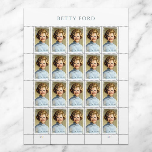 2024 Betty Ford Stamps, Sheet of 20