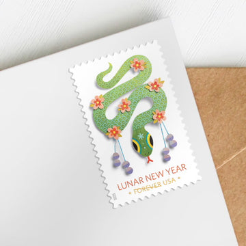 2025 Lunar New Year: Year of the Snake Stamps, Sheet of 20