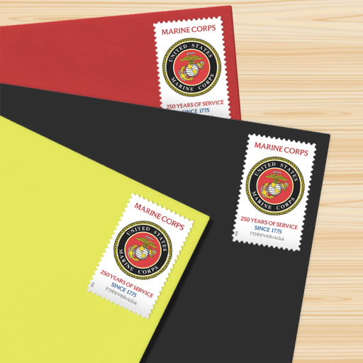 2025 U.S. Marine Corps 250th Stamps, Sheet of 20