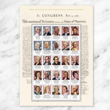2026 Figures of the American Revolution Stamps, Sheet of 25
