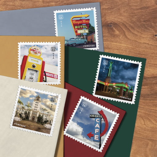 2026 Route 66 Stamps, Sheet of 16