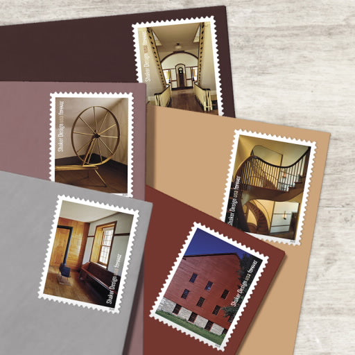 2024 Shaker Design Stamps, Sheet of 12