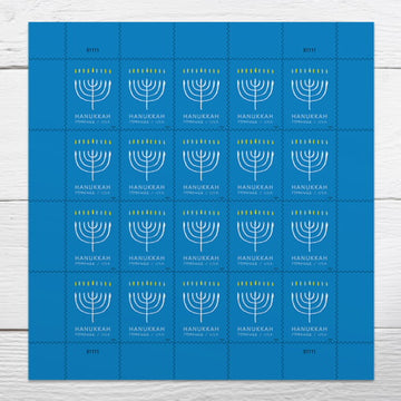 Hanukkah 2024 Stamps, Sheet of 20