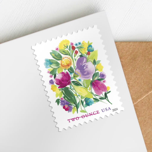 2024 Wedding Blooms Stamps, Sheet of 20