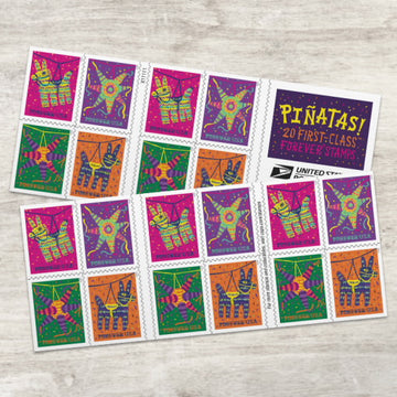 2023 Pinatas! Stamps, Book of 20
