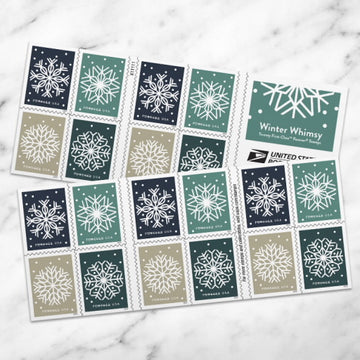 2024 foreve stamps Winter Whimsy Stamps, Book of 20