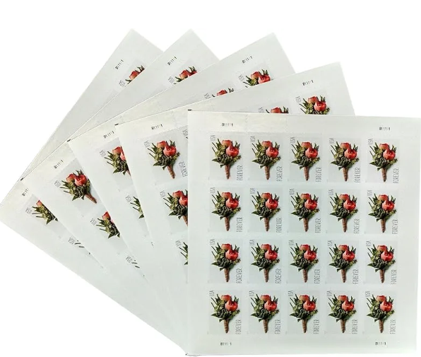 2017 Rose Boutonnière Forever First Class Postage Stamps