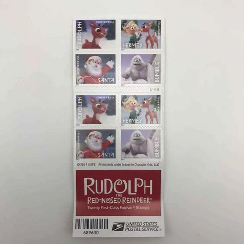 2014 Rudolph the Red-Nosed Reindeer Forever Stamps